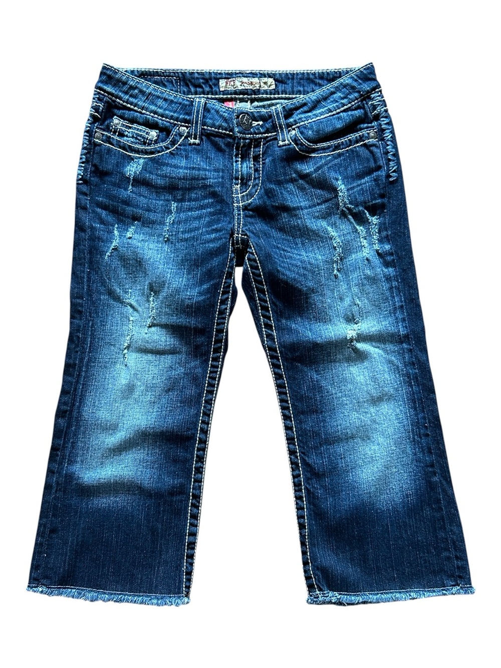 BKE Madison Distressed Cropped Jeans